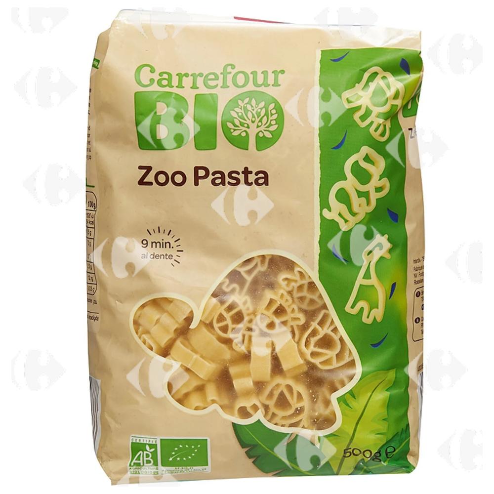Pâtes Zoo Carrefour Bio 500g
