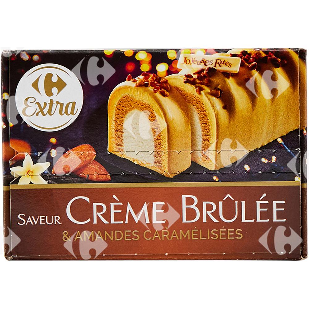 [224303] Bûche Glacée Vanille Crème Brûlée Carrefour 1L