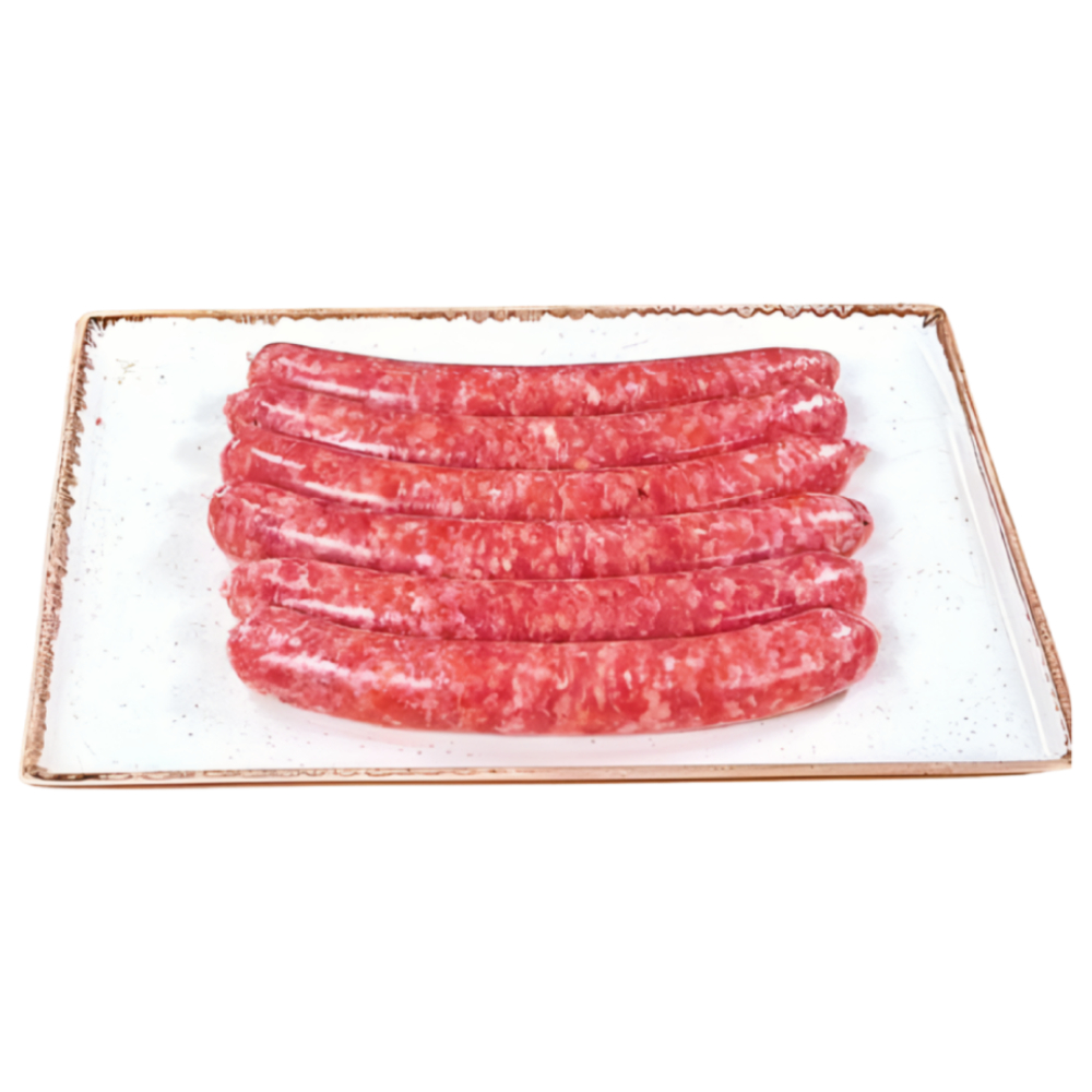 Saucisse de Bœuf au Fromage en Barquette 500g.