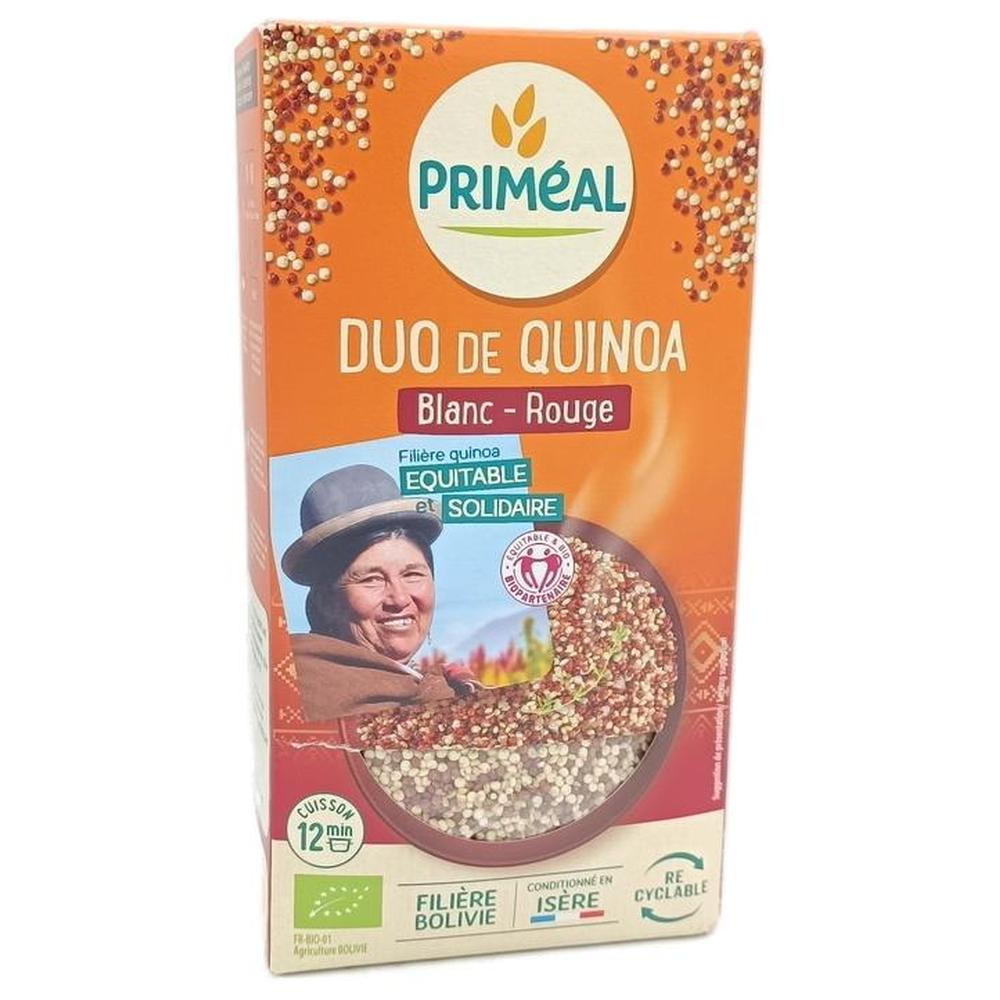 Duo de Quinoa Rouge et Blanc Bio Primeal 500g.