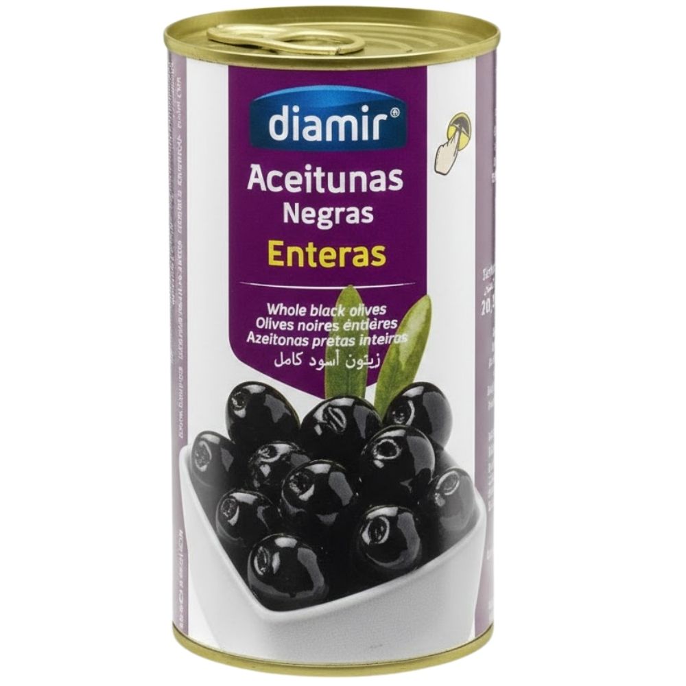 Olives Noires avec Noyau Diamir 150g.