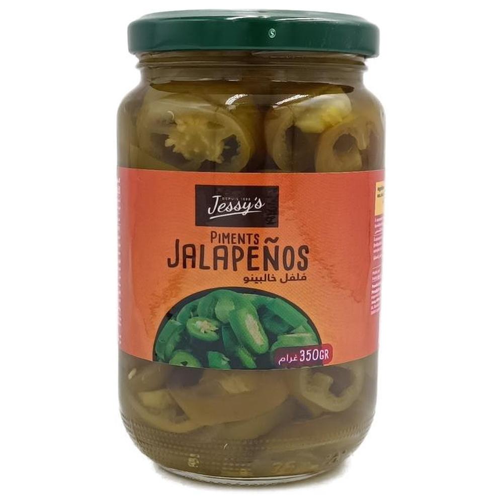 Piments Jalapeños Découpés Jessy's 350g.