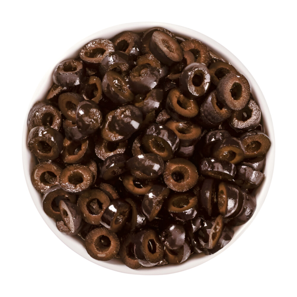 [632873] Olives Noires Rondelles 200g.