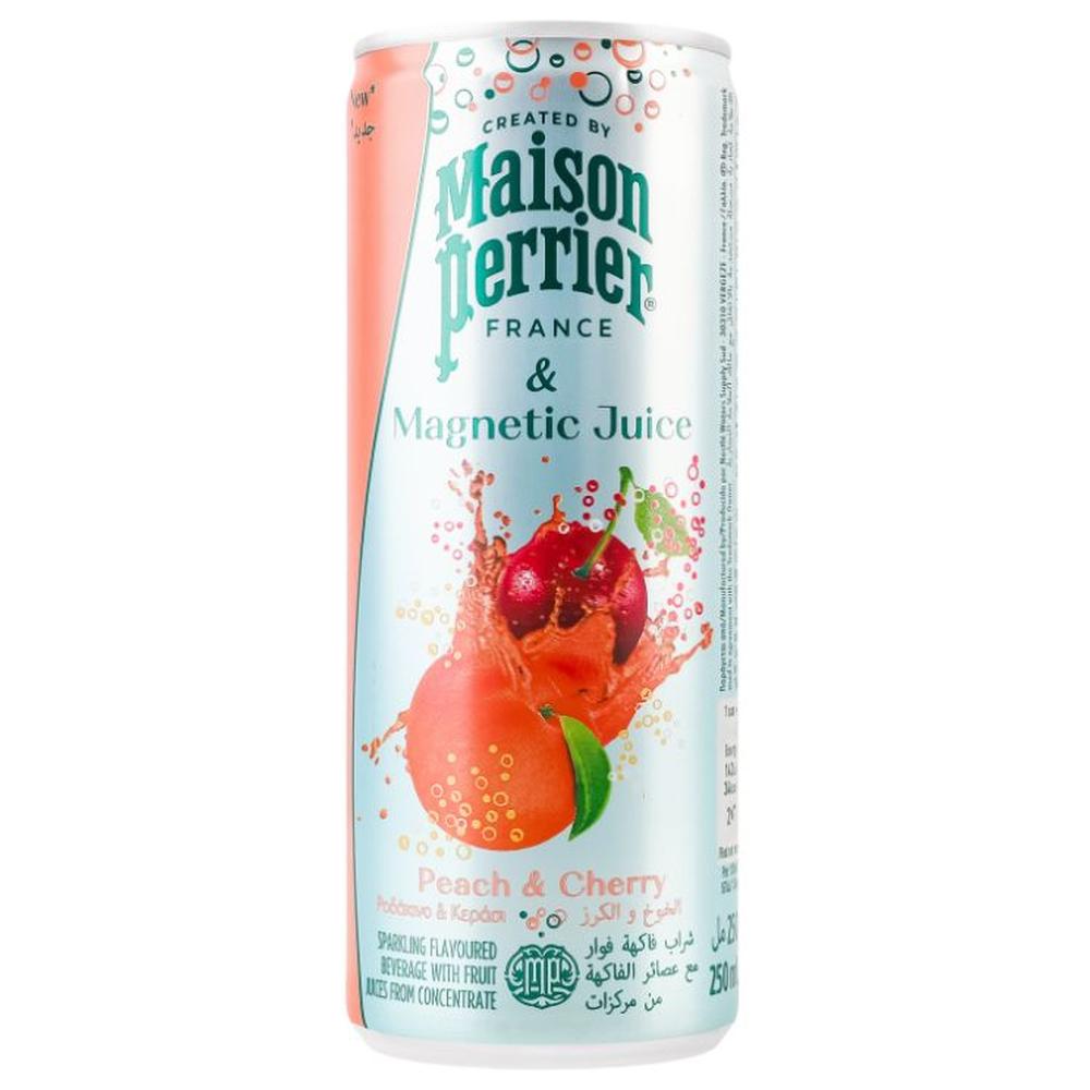Eau Pétillante Juice Peach Cherry Maison Perrier 25cl