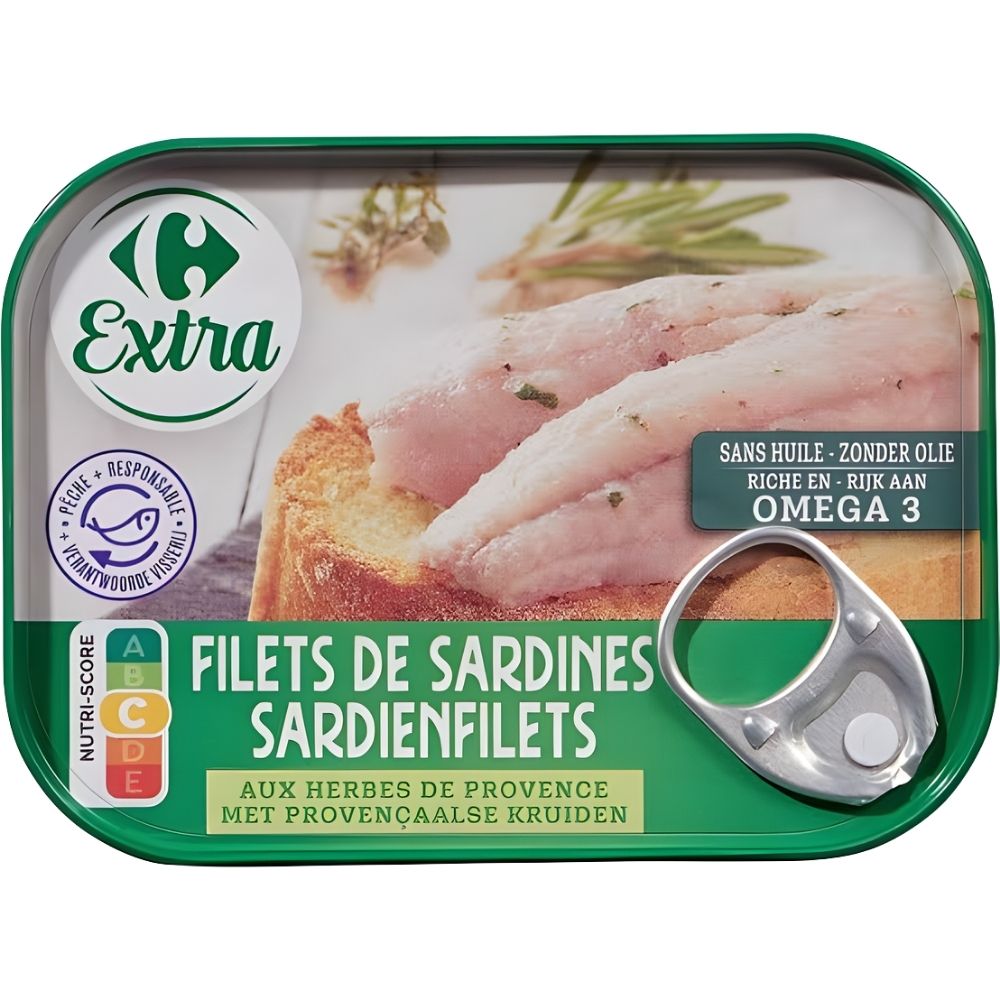 Filet de Sardine Herbes de Provence Carrefour 100g