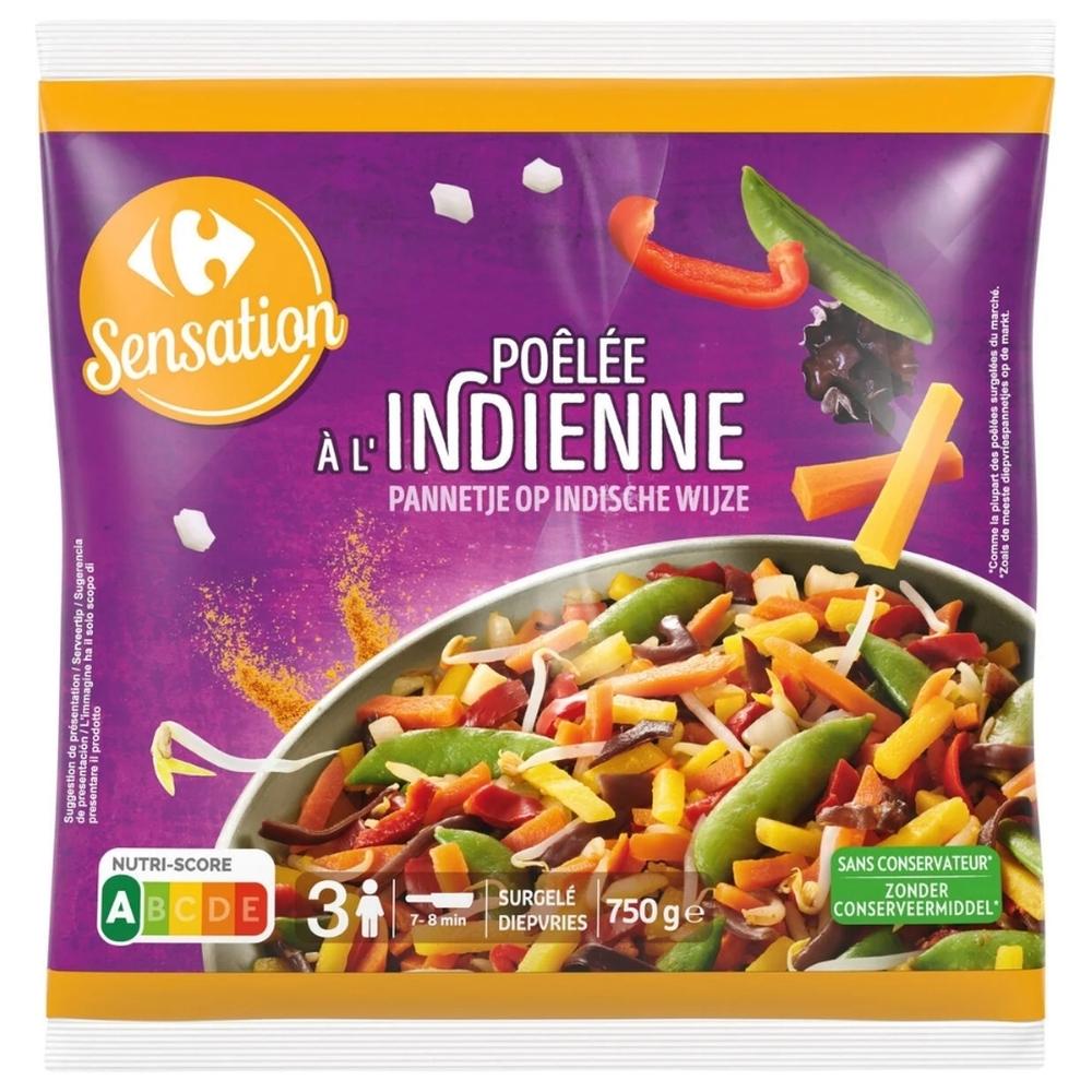 [725281] Poêlée à l'Indienne Carrefour Sensation 750g