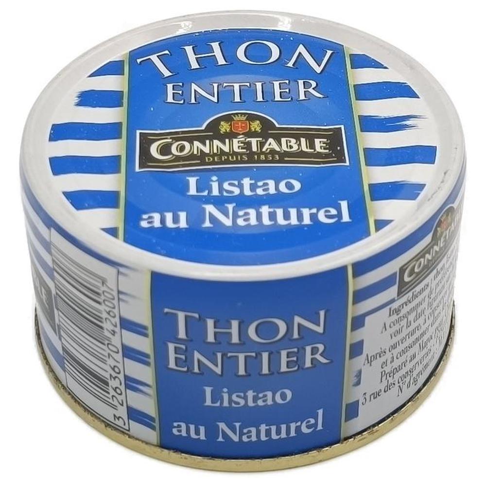 [620620] Thon Naturel Entier Listao Connétable 132g.