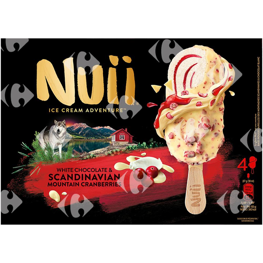 [645886] Bâtonnets Chocolat Blanc Canneberge Nuii 4x360ml.
