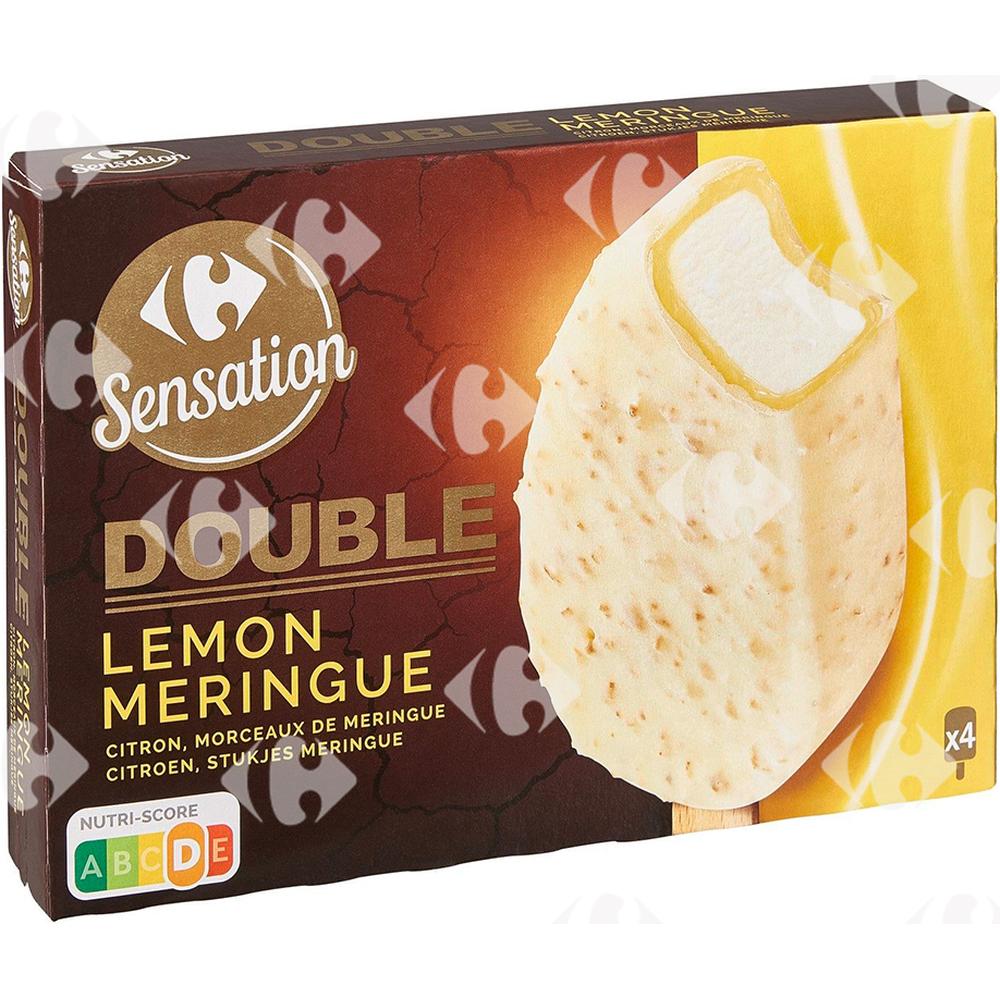 [645915] Bâtonnets Glace Citron Meringue Carrefour 4x360ml.