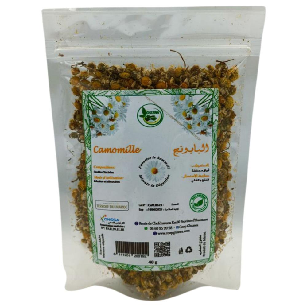 [576580] Plantes Séchées Camomille Ghzaoua 80g.