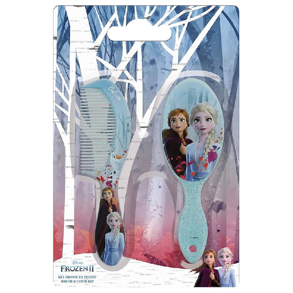 [681609] Brosse + Peigne à Cheveux Elsa et Anna Disney Frozen II 2 unités