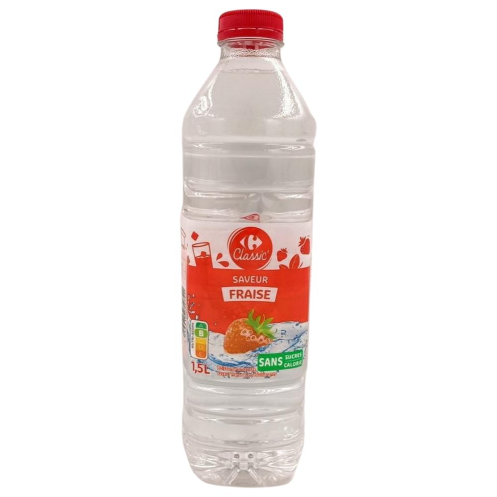 [410802] Eau Aromatisée Fraise Carrefour 1.5L