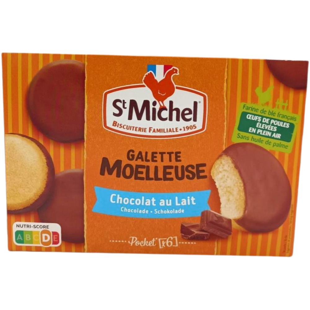 Galette Moelleuse Chocolat au lait St Michel 180g.