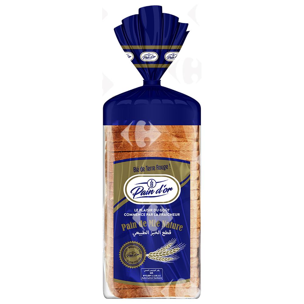 [63357] Pain de Mie Nature Pain d'Or 3 tranches 450g