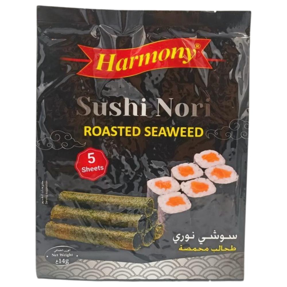 [694460] Feuille Sushi Nori Harmony 14g 5 unités.