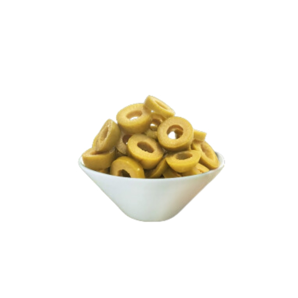 [579861] Olives Vertes Rondelles Seau 500g