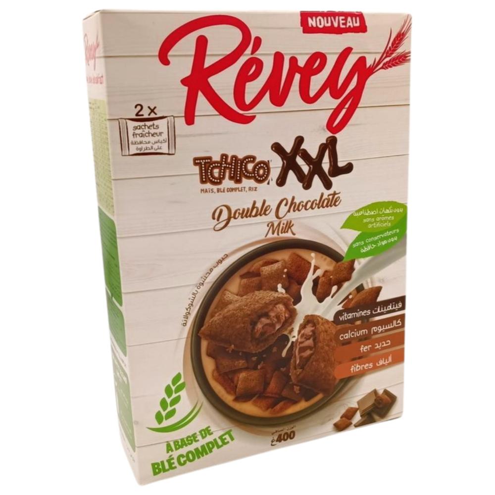 [704597] Céréales XXL Double Chocolat Milk Révey 400g.