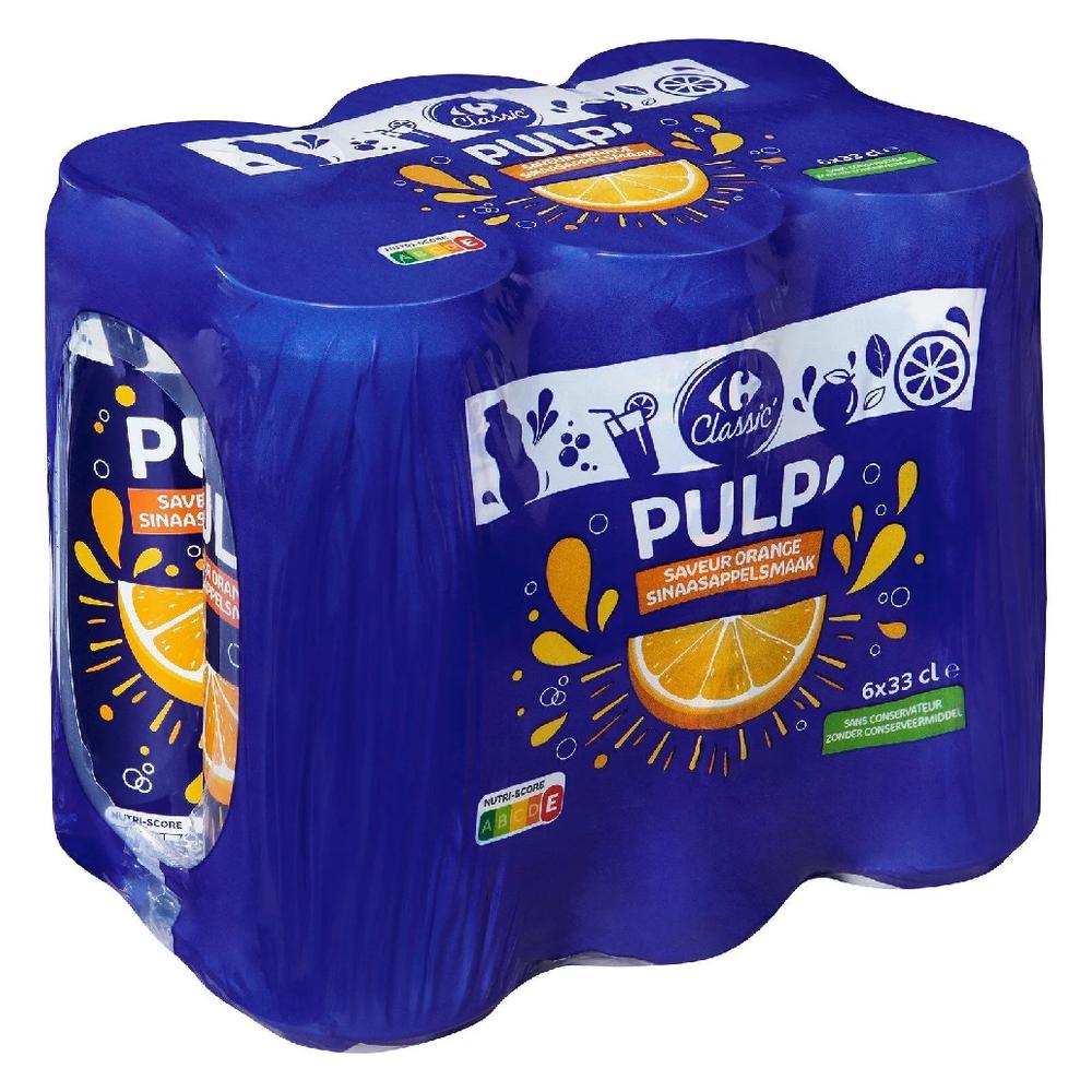 [723777] Pack Boisson Saveur Orange Carrefour Classic' 6x33cl