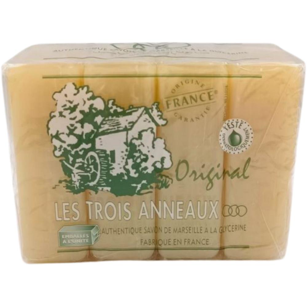 Savon Marseille Les 3 Anneaux 4x100g.