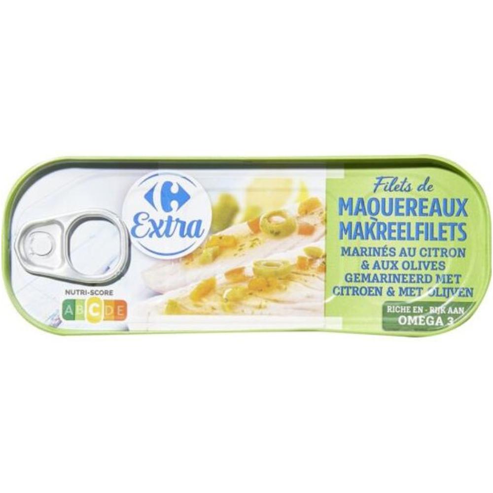 [705658] Filets de Maquereaux Citron et Olives Carrefour Extra 176g