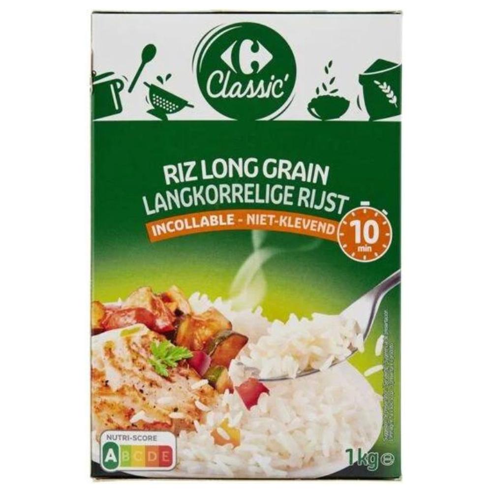 [656442] Riz Long Grain Incollable 10 Min Carrefour Classic 1kg