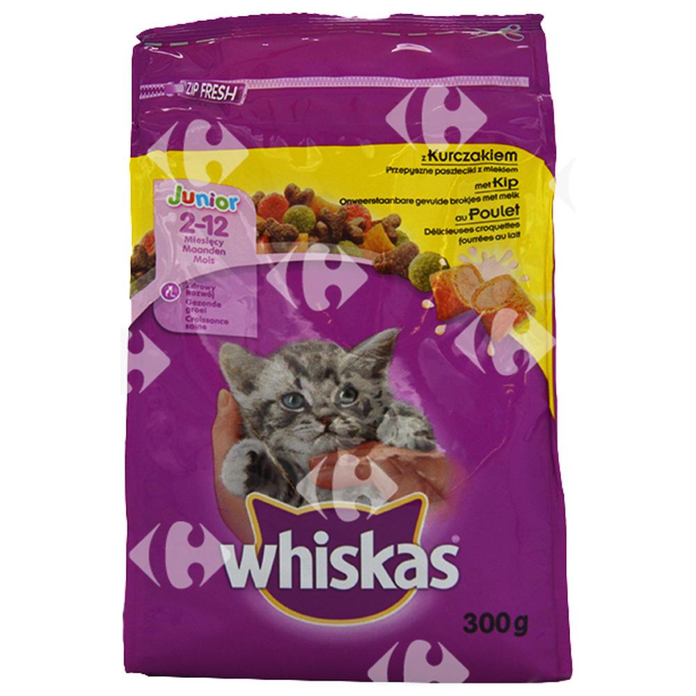 [560652] Croquettes au Poulet pour Chats Juniors Whiskas 300g