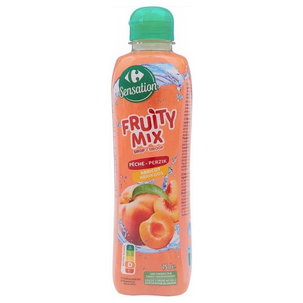Sirop Pêche Abricot Carrefour Sensation 750ml