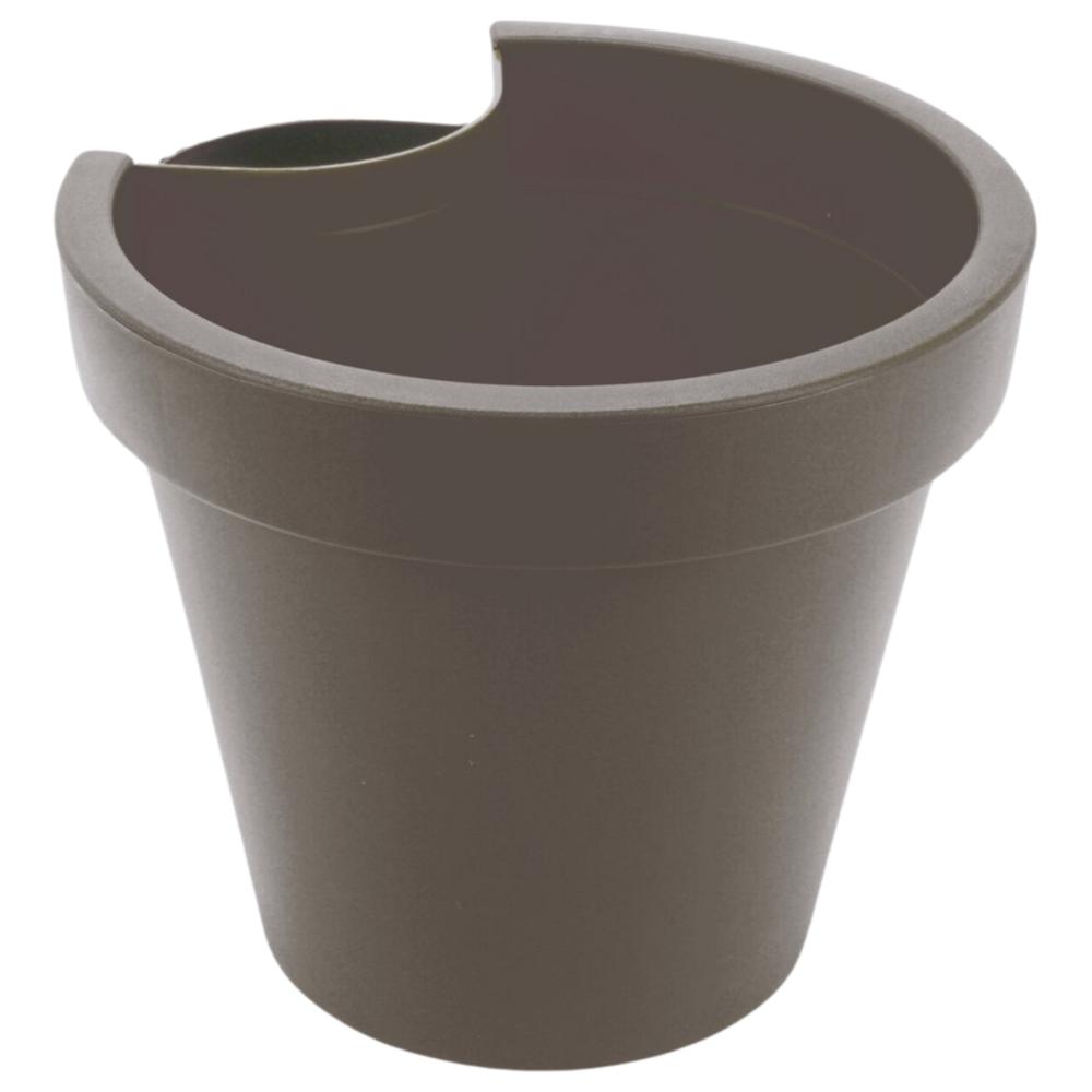 [679815] Pot de Fleurs pour Gouttière Gris.