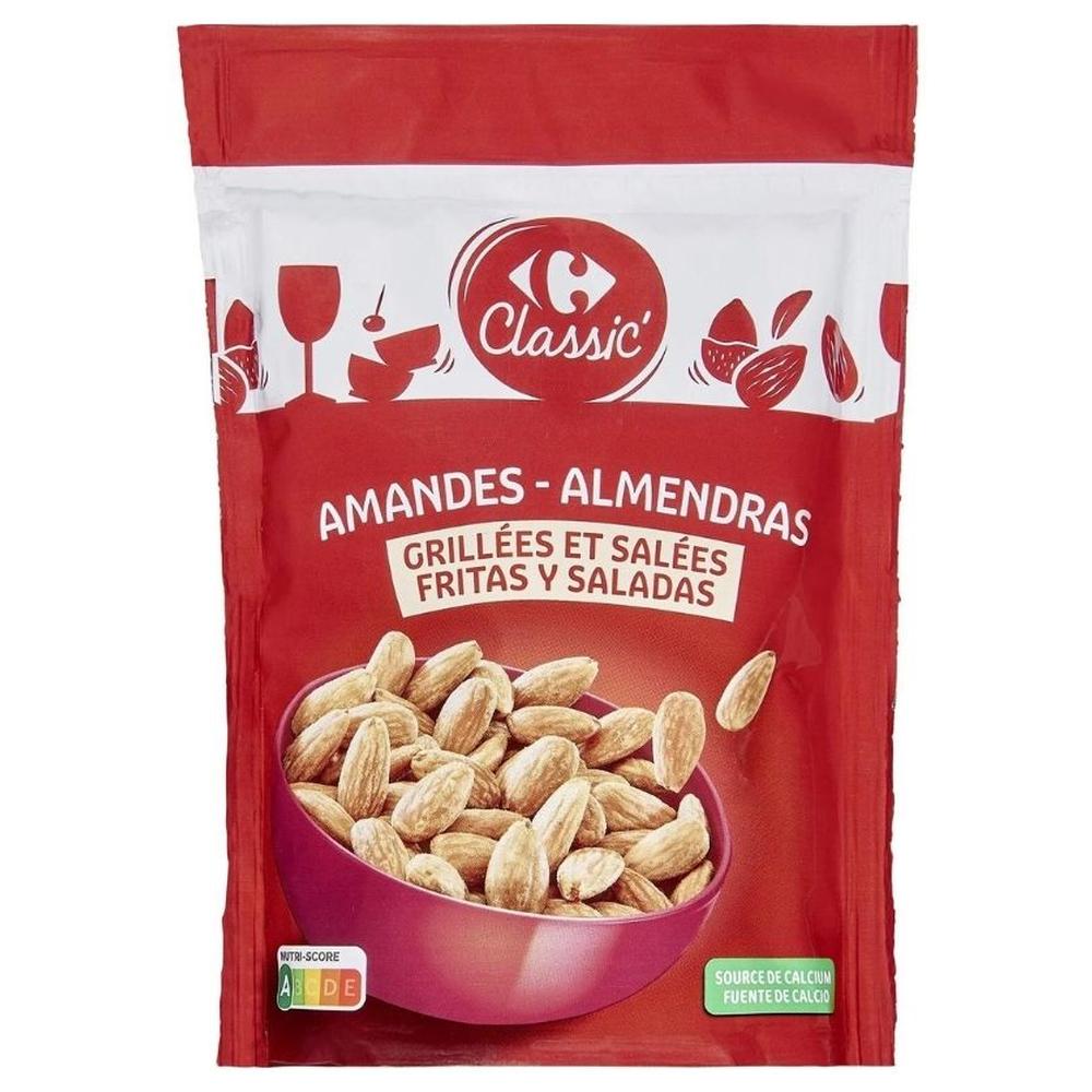 [704423] Amandes Grillées et Salées Carrefour Classic 200g