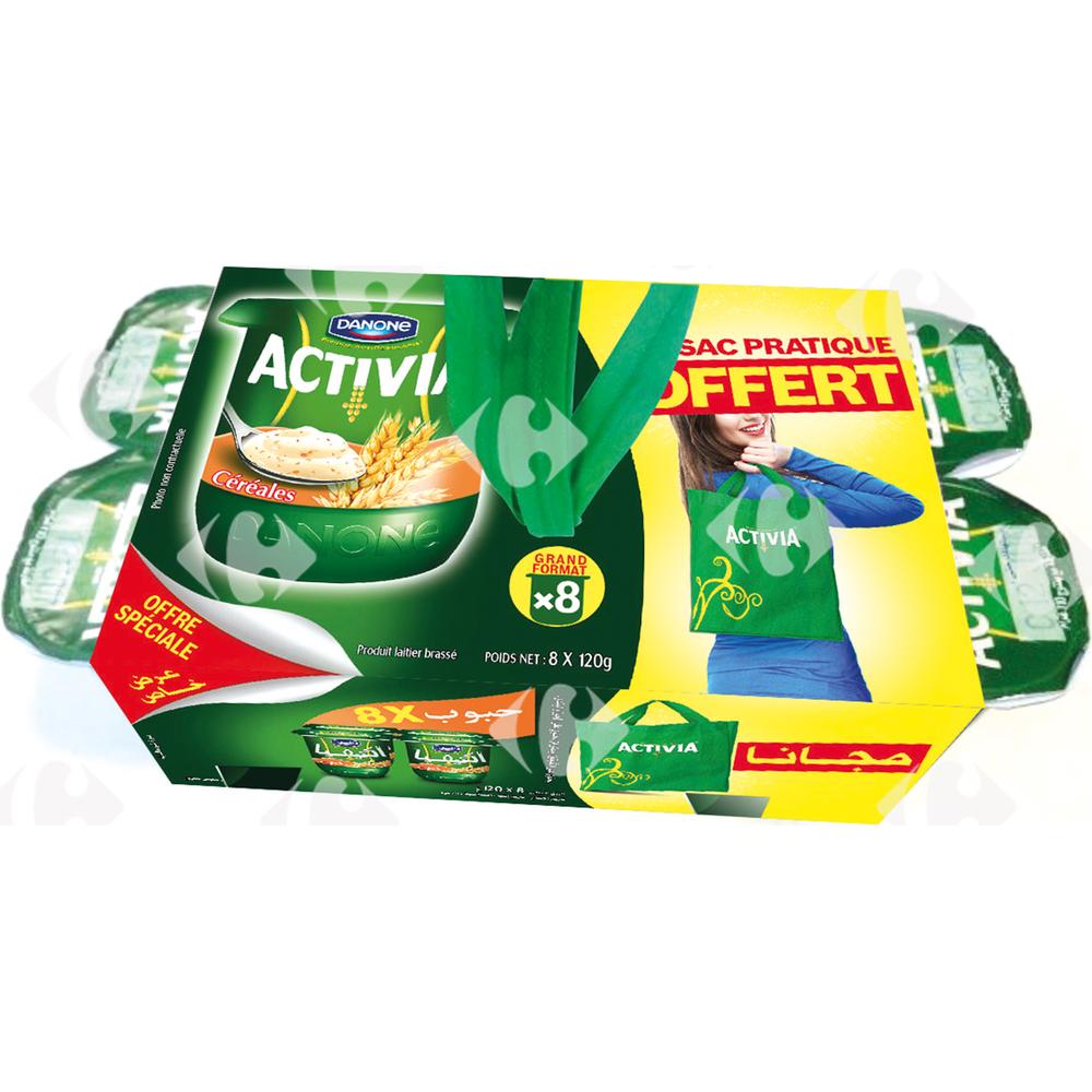 [696497] Yaourt à La Cuillère Céréales Activia Danone 120g