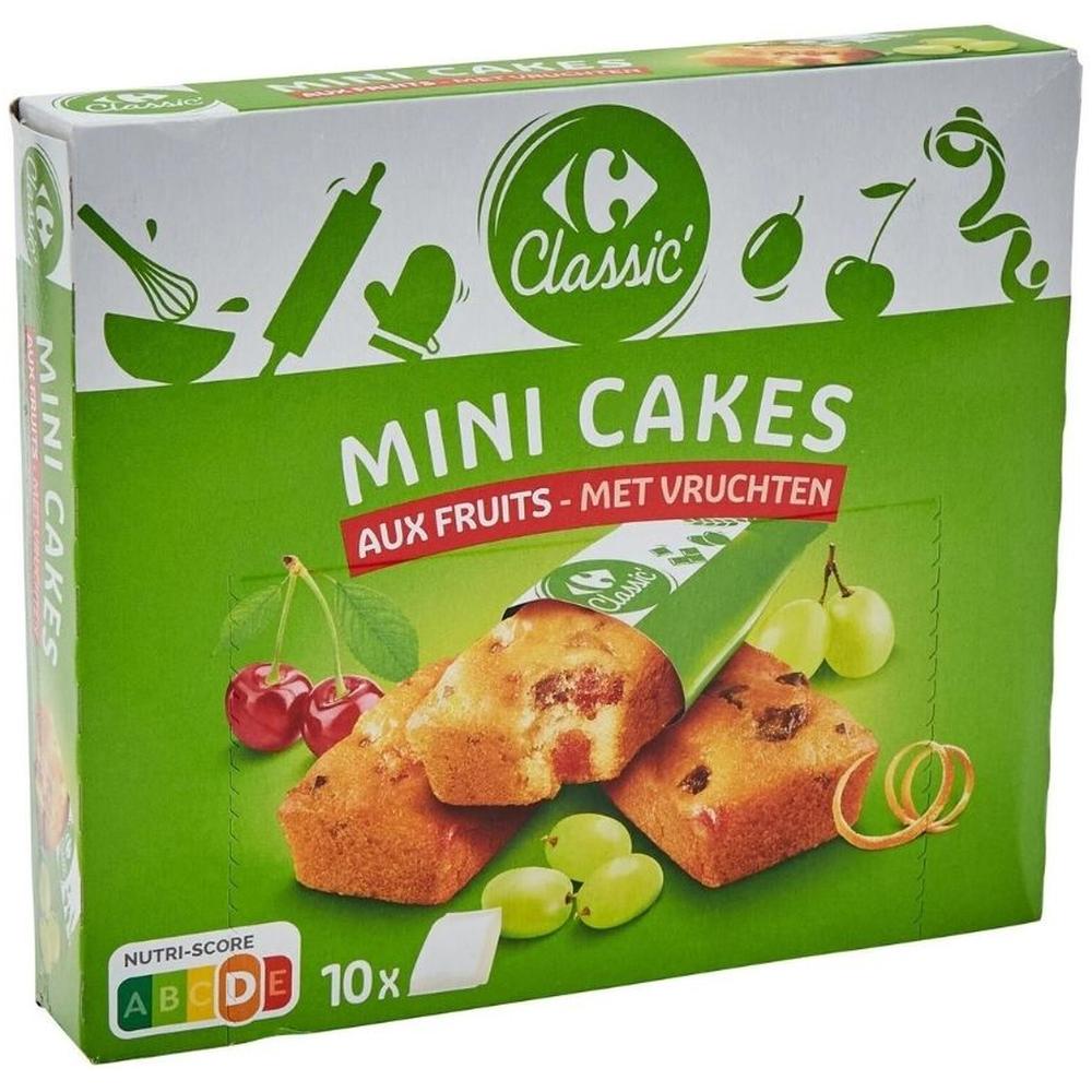 [532904] Gâteaux Mini Cakes Fruits Carrefour Classic 10x30g