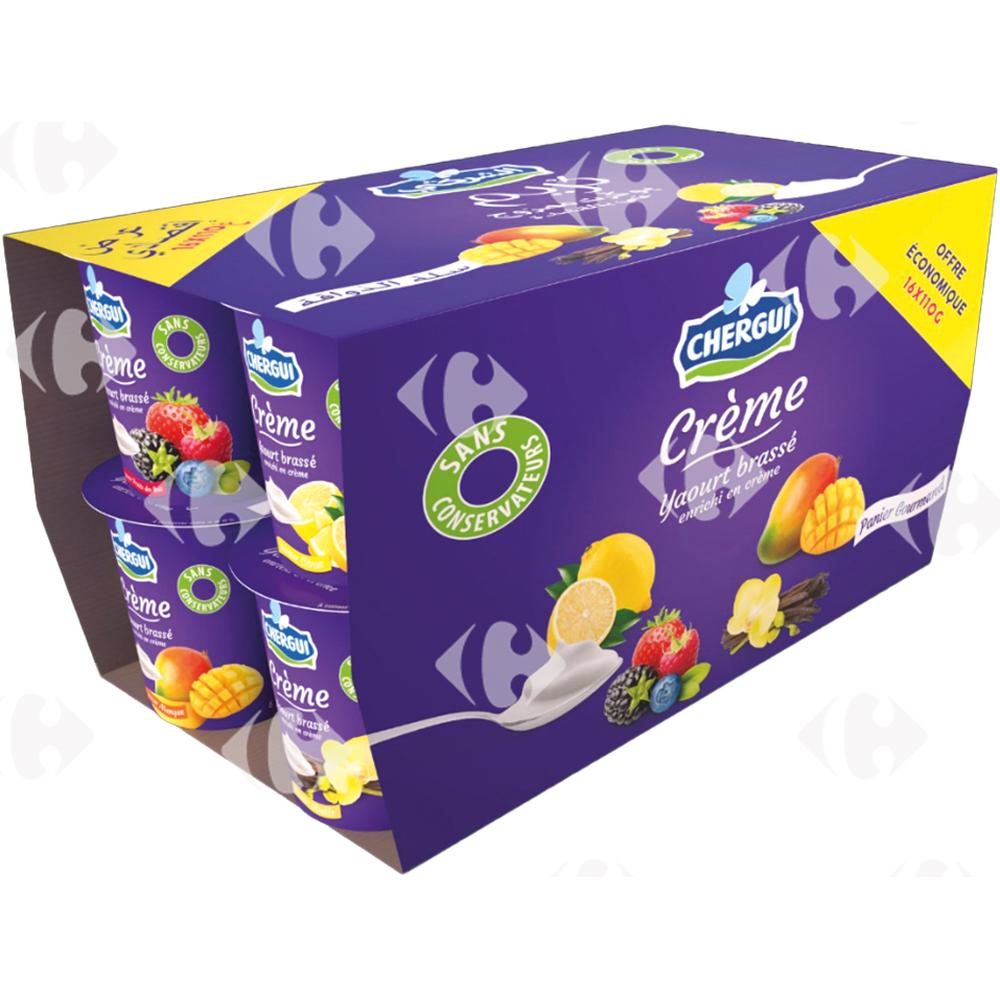 Pack Crème Yaourt Brassé Chergui 110g 16 unités