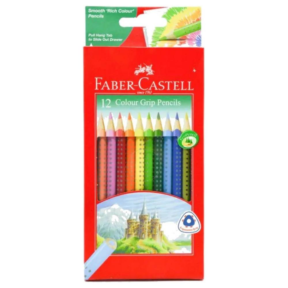 [369623] Crayons de Couleur Grip Long 12 unités