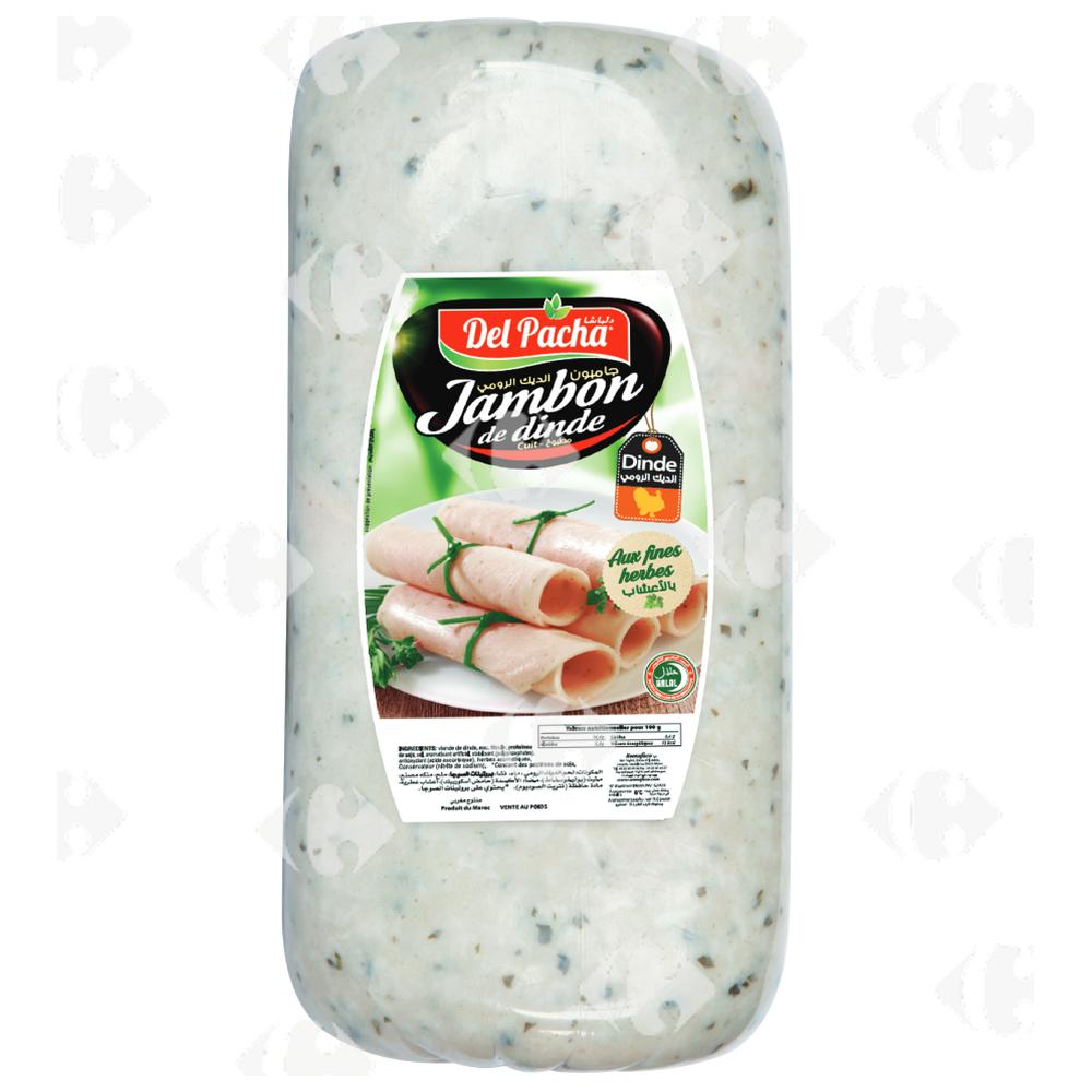 [202793] Jambon de Dinde Cuit aux Herbes - Charcuterie - Del pacha 100g