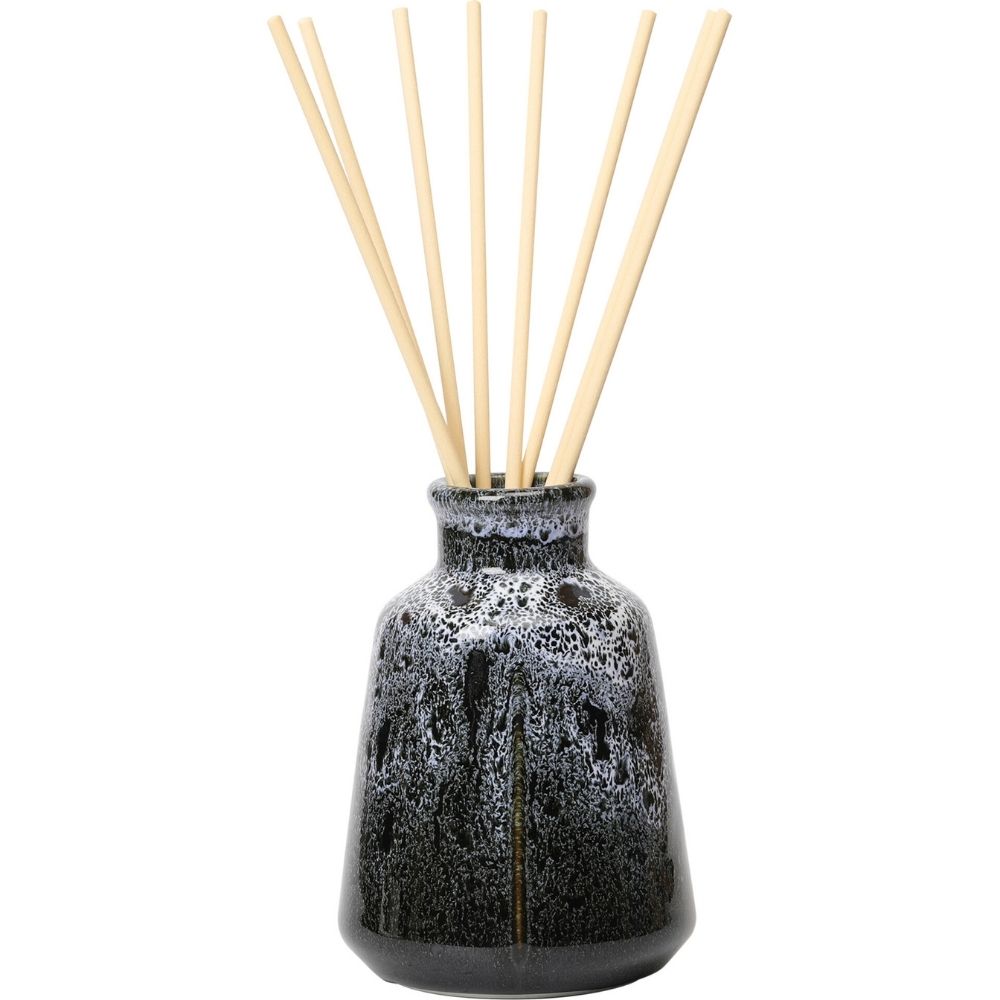 [730658] Diffuseur en Céramique Noir Bois Santal Kasa 15cl