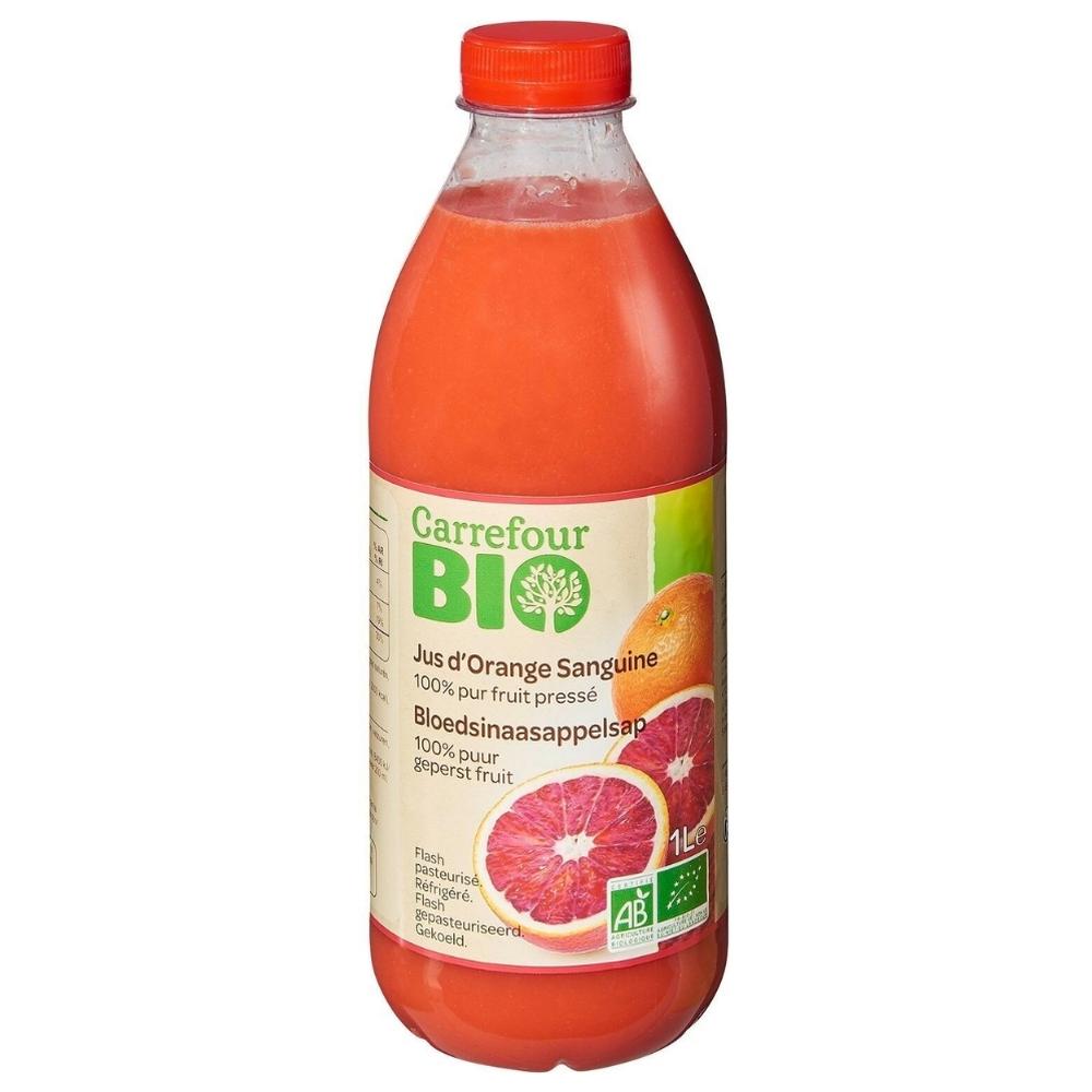 [667981] Jus d'Orange Sanguine Bouteille Carrefour Bio 1L