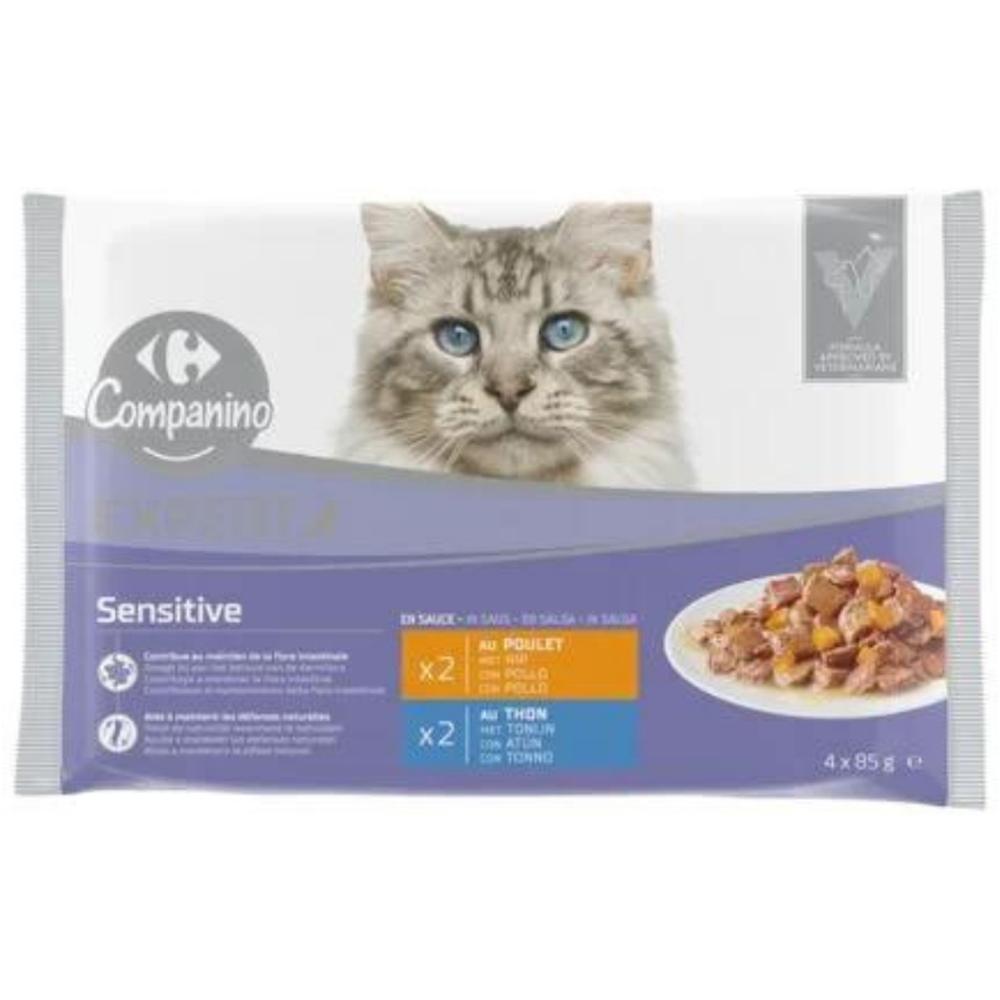 [709667] Pâtée pour Chat Carrefour Companino 4x85g