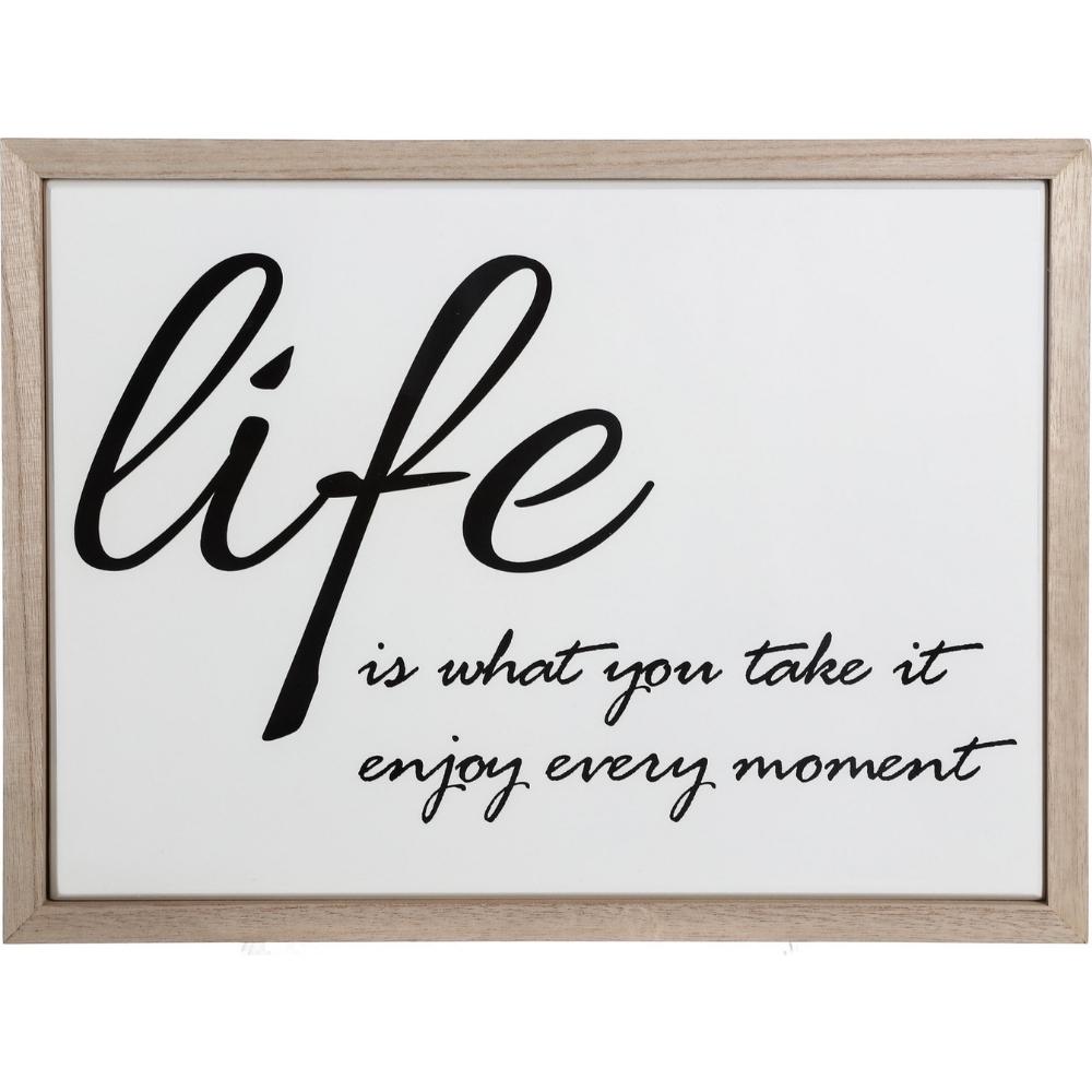 [721732] Cadre Décoratif Rectangulaire Friend Life Kasa 30x40 cm