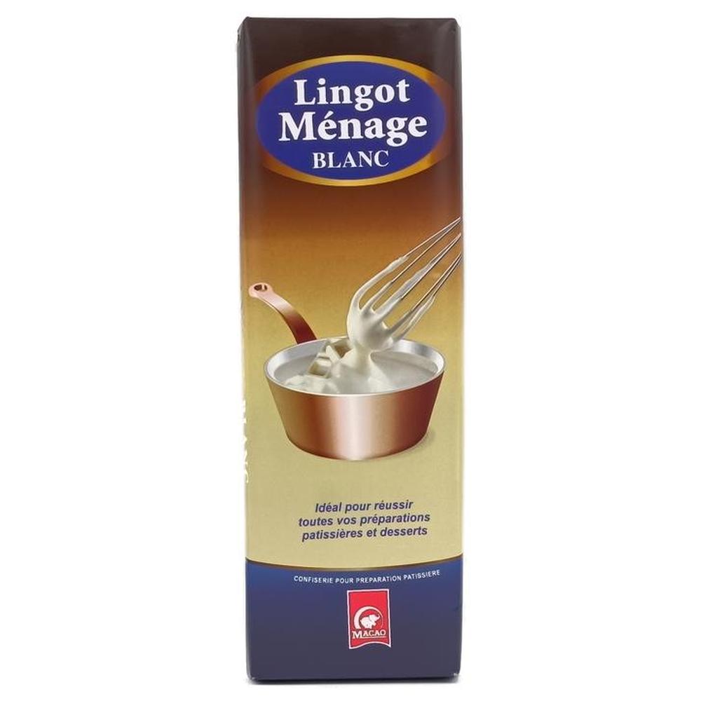 Lingot Sucre Chocolaté Blanc Macao 250g