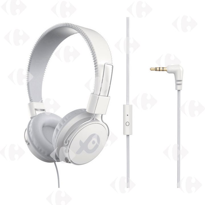 [658230] Casque Bluetooth PSHB186WH Blanc Poss