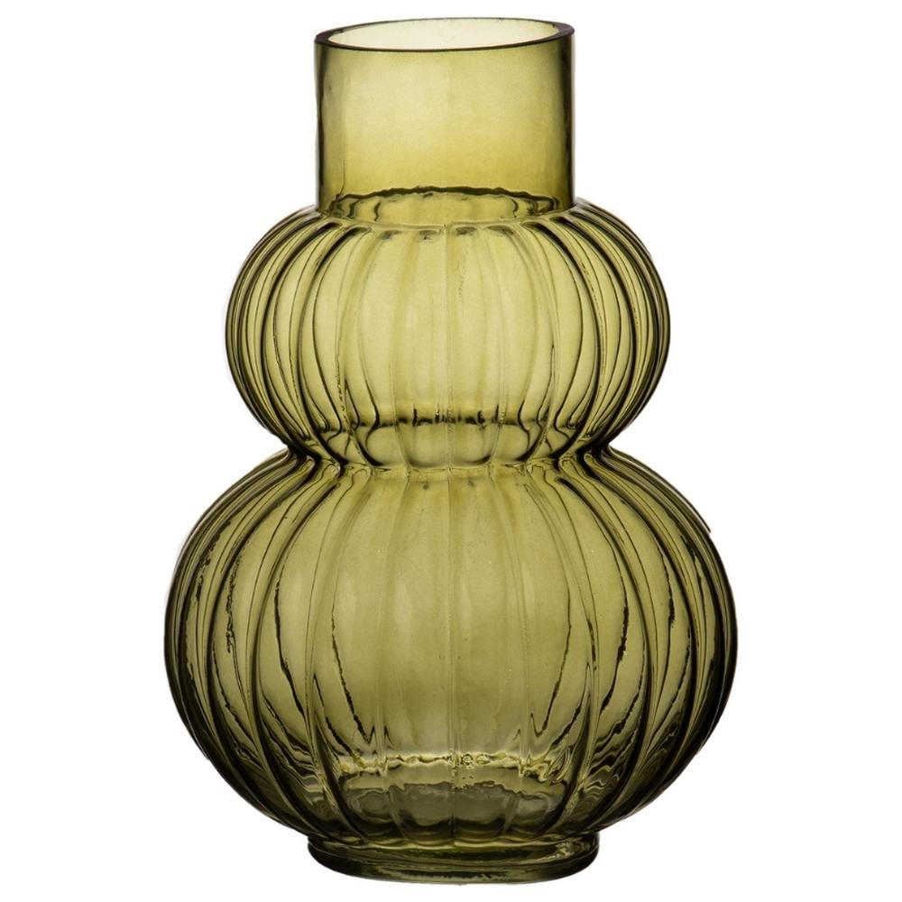 [700843] Vase Verre Vert Kasa 25cm