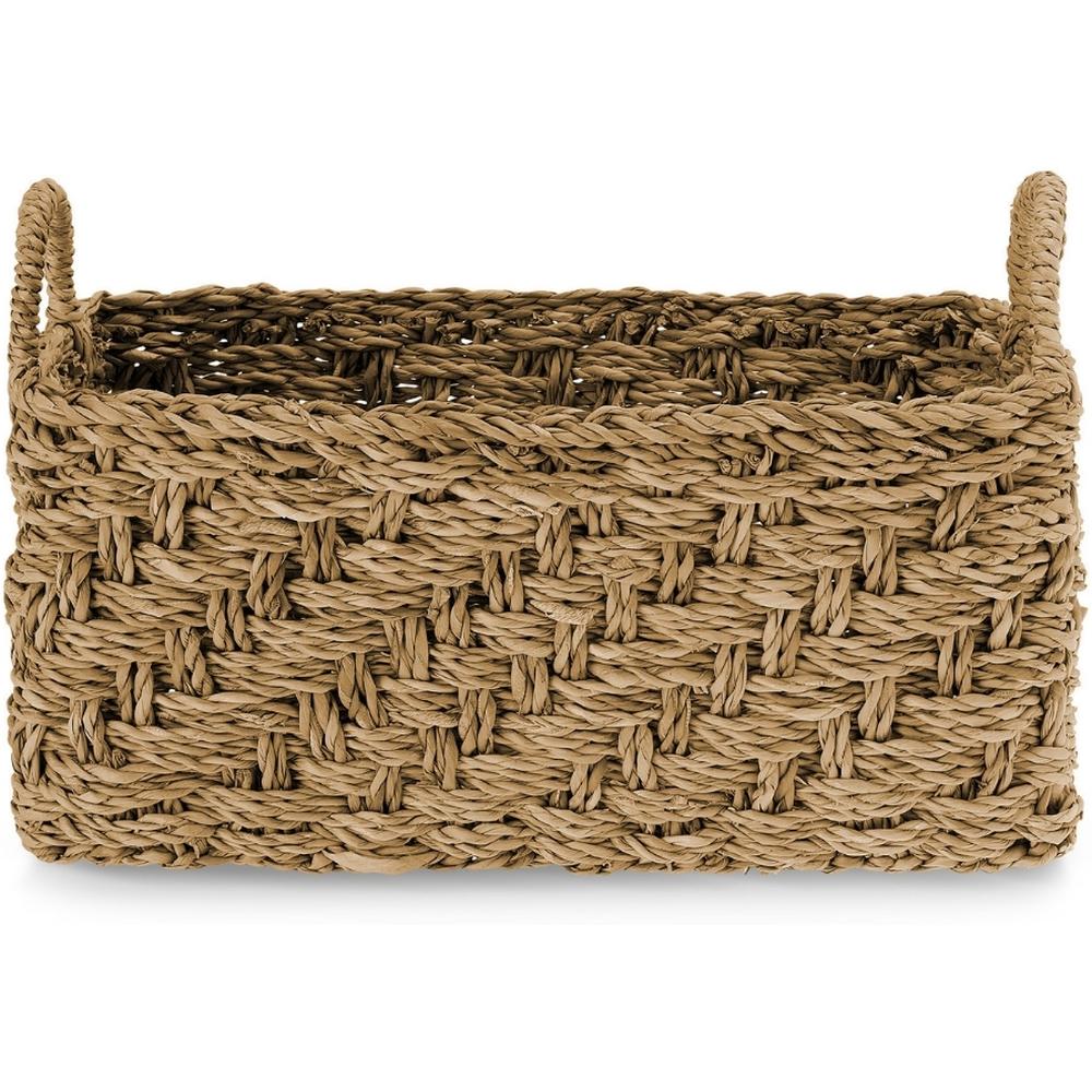 Panier Rectangulaire à Anses en Herbe Marine Kasa 42 x 18 x 23 cm