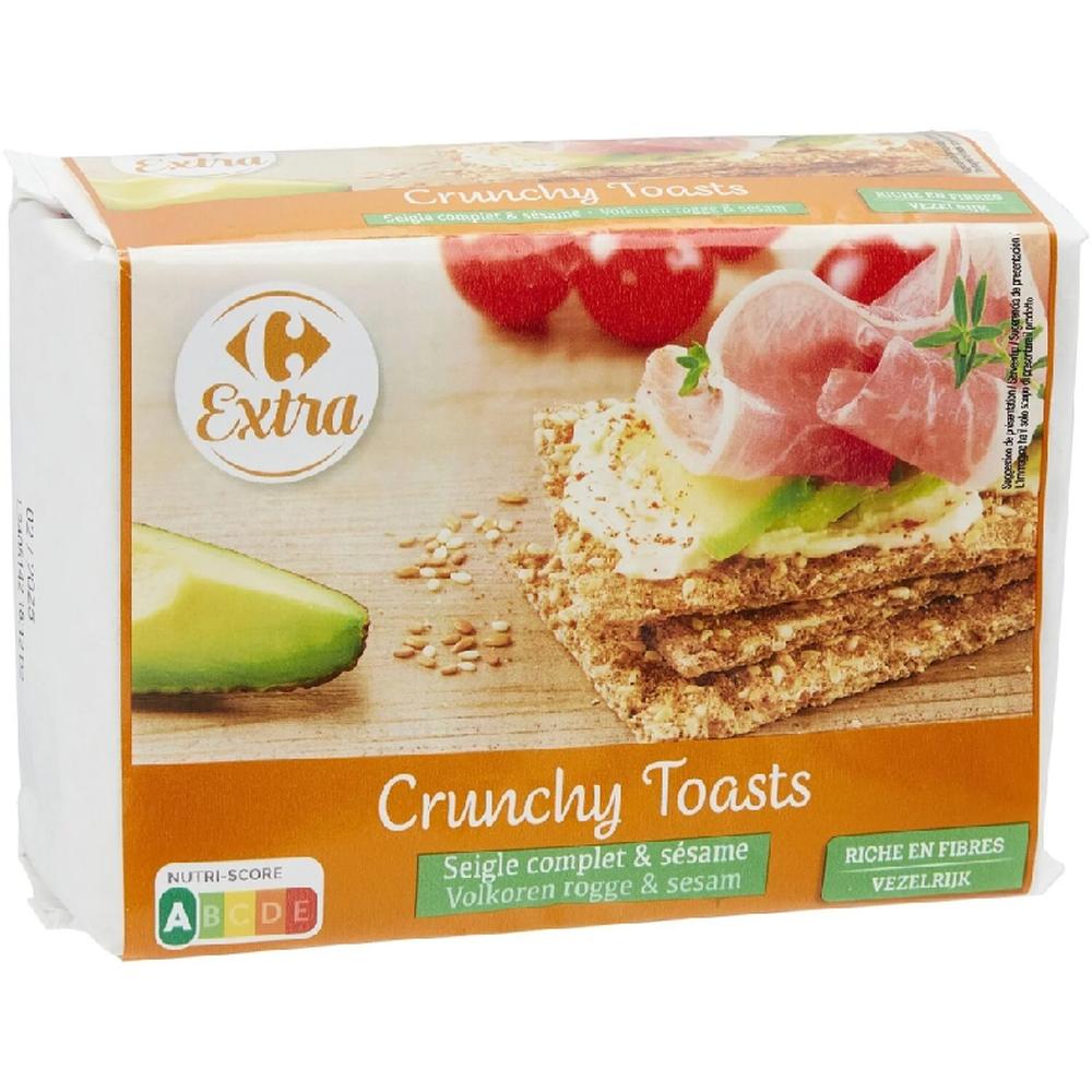 Tartine Crackers Croustillante Seigle & Sésame Carrefour Extra 250g
