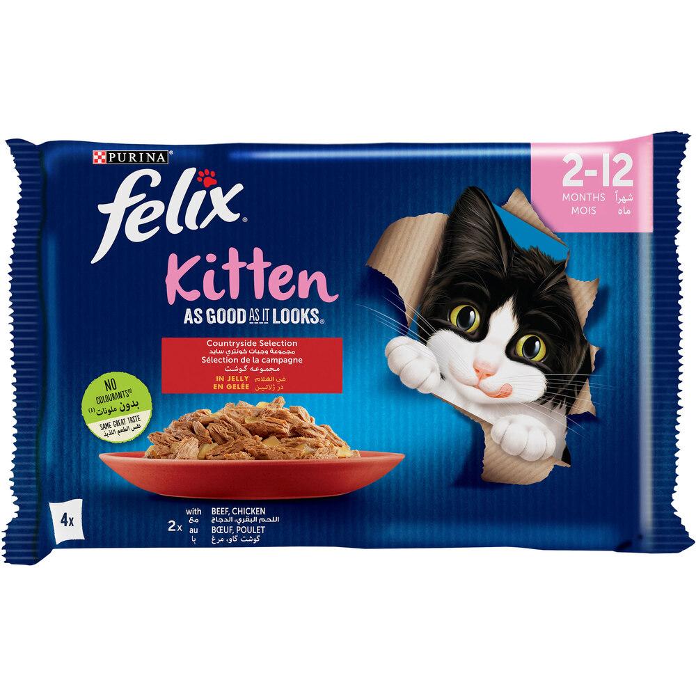 Pochons Chat Junior Felix 85g 4 unités