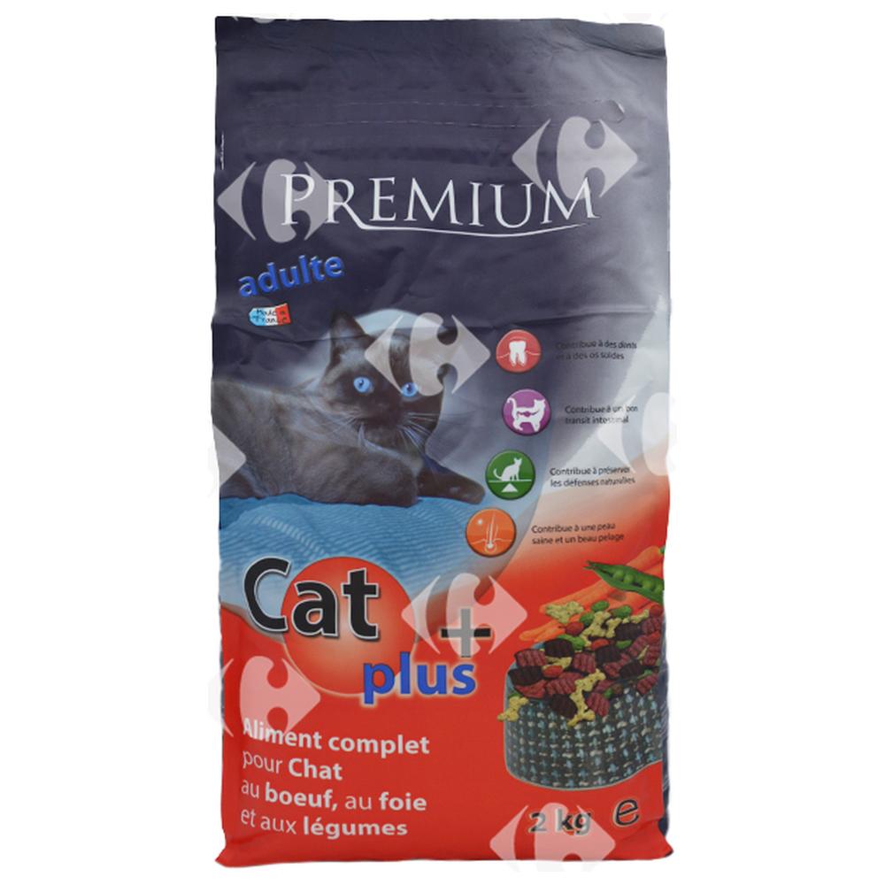 Croquettes au Bœuf Foie et Légumes pour Chats Adultes Catplus 2kg