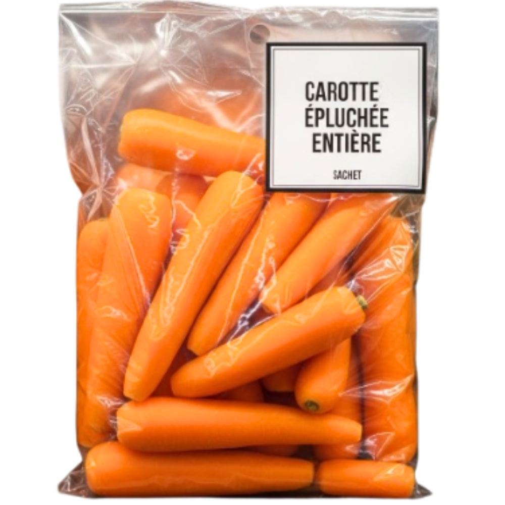 Carotte Épluchée Entière Sachet 350g