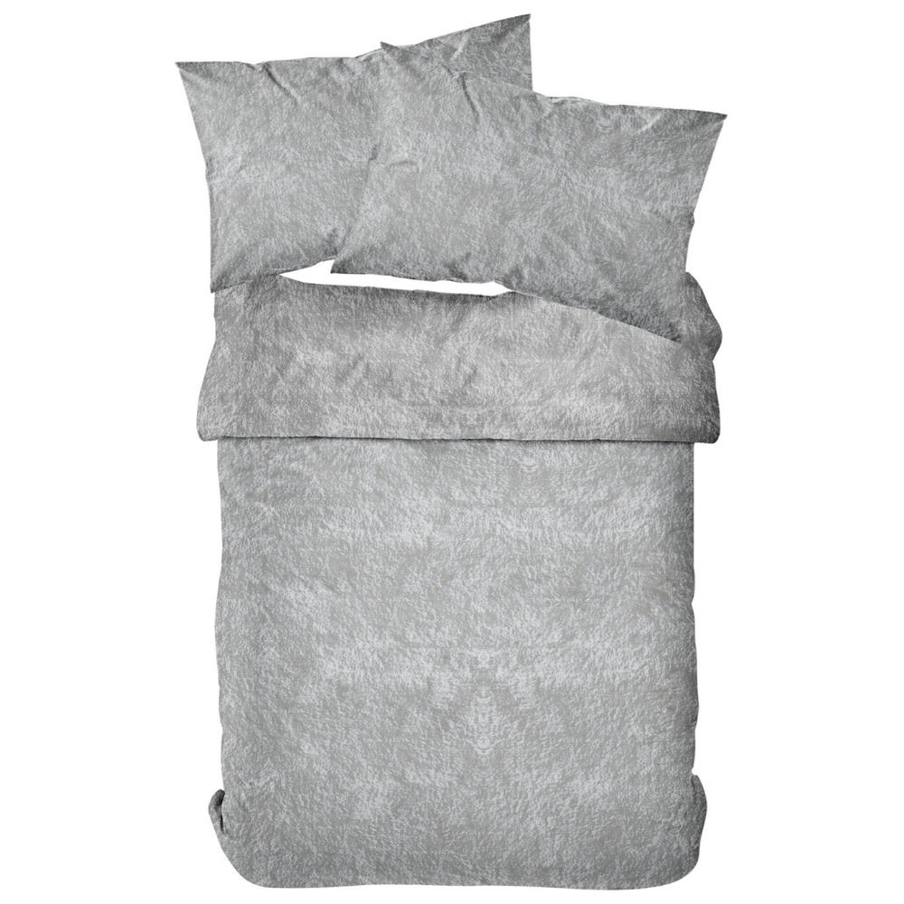 [721731] Housse Couette Grise Sherpa Kasa 240x220 cm