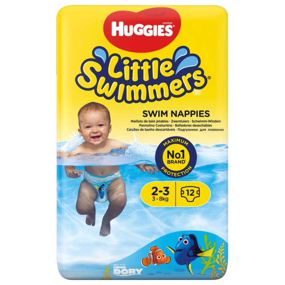 [586713] Couches Piscine Little Swimmers Mini Huggies 12 unités