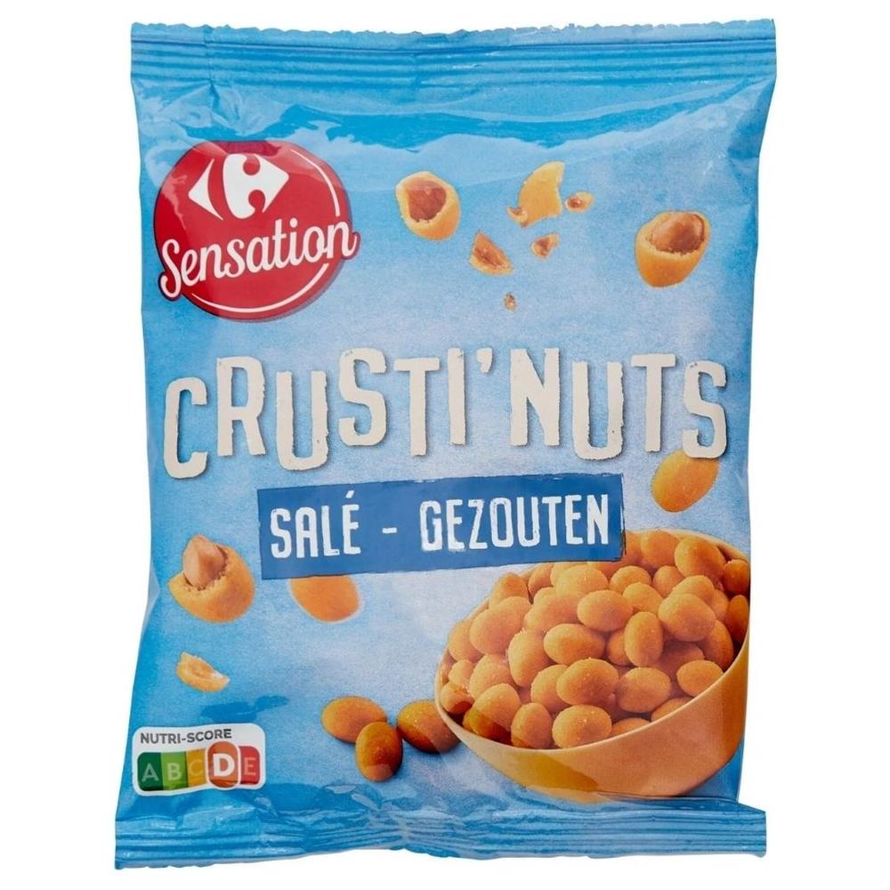 [723719] Cacahuètes Crustinuts Salées Carrefour Sensation 150g