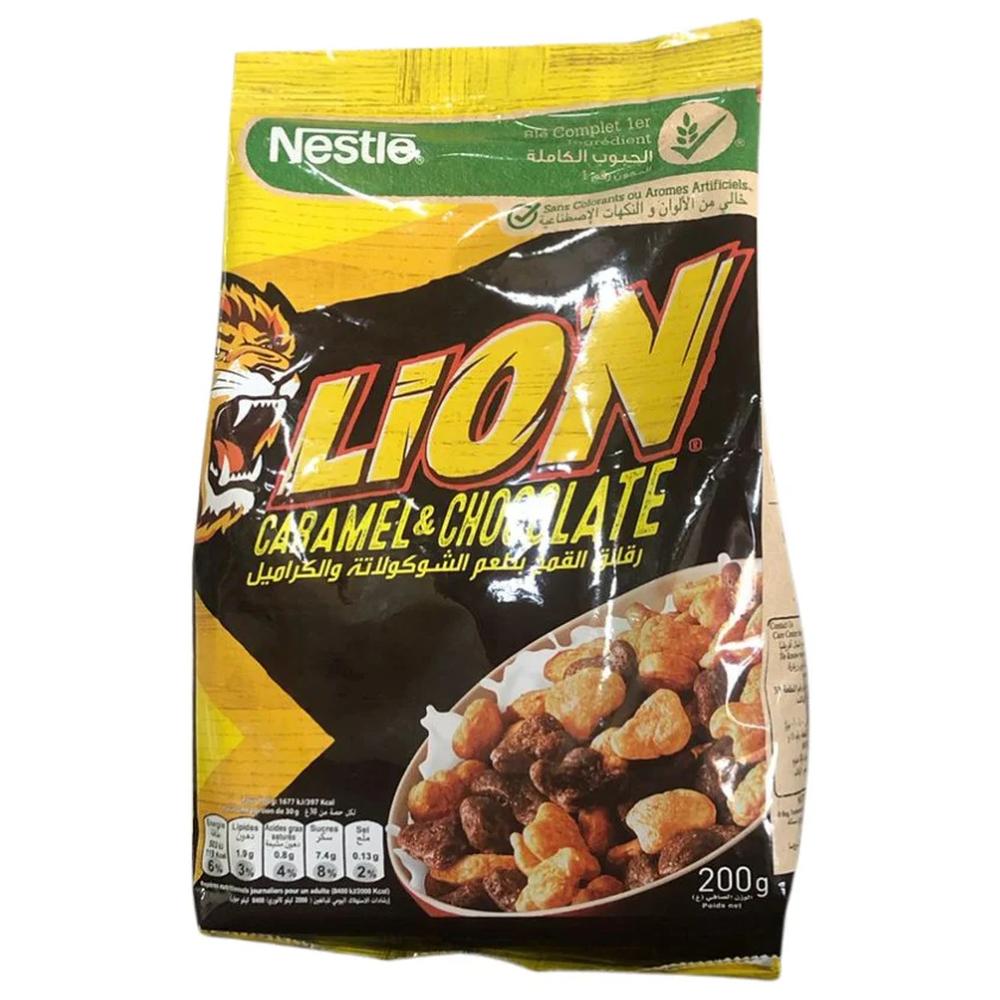 [708900] Céréales Caramel au Chocolat Lion 200g